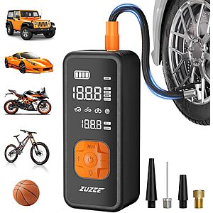Zuzee 20,000mAh Portable Tire Inflator, Flashlight & Power Bank $19.99 + Free Shipping