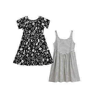 Jessica Simpson Girls' Two Pack Knit All-over Print Dress Set, Sizes 4-16 $7.85