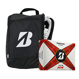 1-Dozen Bridgestone Golf Tour B RX Golf Balls & Shoe Bag Bundle $43.82 + Free Shipping