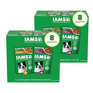 16-Pack 3.5-Oz IAMS Proactive Health Adult Wet Dog Food Variety Pack $3.91 w/ S&S + Free Shipping w/ Prime or on $35+