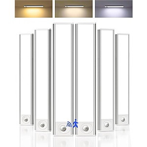 6-Pack AMETHEUS 8" Wireless LED Motion Sensor Rechargeable Lights $25.49 + Free Shipping
