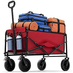 $37.99 | DUMOS Collapsible Wagon Cart, 330 lbs Capacity at Amazon