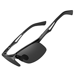 Bircen Men's Polarized Anti-Glare AL-Mg Alloy Metal Sunglasses (Various Colors) $10.97 + Free Shipping w/ Prime or $35+ Orders