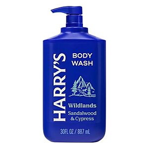 [SnS, AC] $4.79* | 30-Oz Harry's Men's Body Wash with Pump (Wildlands / Sandalwood & Cypress) at Amazon