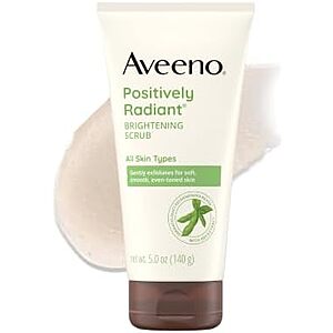 Select Accounts: Aveeno Positively Radiant Skin Brightening Exfoliating Daily Face Scrub (5-Ounce) $4.87 w/ S&S + Free Shipping