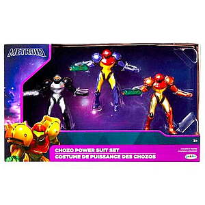 3-Pack 2.5" Metroid Prime: Chozo Power Suit Action Figure Set $8.05 + Free S&H w/ Walmart+ or on $35+