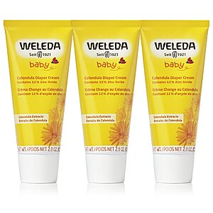 [S&S] $21.30: 3-Pack Weleda Baby Calendula Diaper Cream, 2.8 fl oz