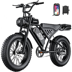 20" Fat Tire GWEIT Electric Dirt Bike w/ 48V 20AH Battery, 36 MPH & 65-Mile Range $599.99 + Free Shipping