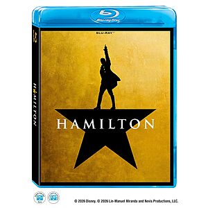 Hamilton (Blu-ray) $32.96 + Free Shipping w/ Prime or on $35+