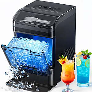Nugget Ice Maker Countertop 42lbs per Day 6 Mins Fast Ice Making, Black $165.99 via Walmart