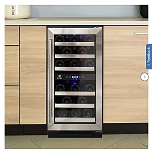Vinotemp 28-Bottle Wine Cooler with Dual Zone Cooler and Touch Screen Controls $639.99 Free Shipping Costco.com