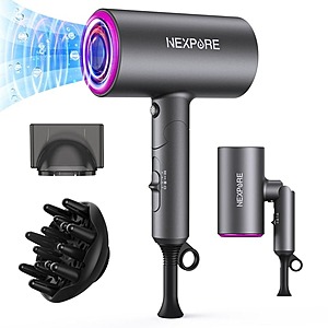 NEXPURE 1800W Ionic Hair Blow Dryer w/ 2 Attachments $15.19 + Free Shipping w/ Walmart+ or $35+
