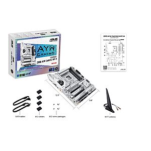ASUS Z890 AYW Gaming WiFi W ATX Motherboard w/ DDR5, PCIe 5.0, Wi-Fi 7, Thunderbolt 4 & 4x M.2 (LGA 1851) $125.99 + Free Shipping