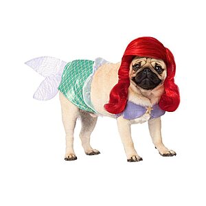 3-Piece Rubie's Ariel Pet Costume w/ Dress, Collar, & Wig (Small) $2.19 + Free Shipping w/ Prime or on $35+