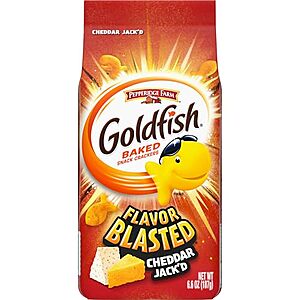 [SnS, AC] $1.78* | 6.6-Oz Goldfish Flavor Blasted Cheddar Jack'd Crackers at Amazon