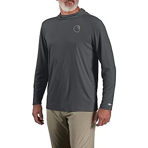 $25.79 | Carhartt Men's Force Sun Defender™ Lightweight Long-Sleeve Hooded Logo Graphic T-Shirt at Amazon