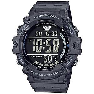 $23.97* | Casio Men's 51.2mm Illuminator AE1500WH Series Digital Watch (Grey) at Amazon