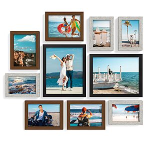 10-Pack decorUhome Assorted Picture Frames for Wall Decor $13.49 + Free Shipping w/ Prime or on $35+