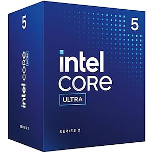 $123.99* | Intel Core Ultra 5 225 3.3 GHz 10-core 10 threads 20 MB cache BX80768225 at Amazon