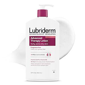 [SnS, AC] $6.40* | 32-Oz Lubriderm Advanced Therapy Fragrance-Free Hand & Body Lotion at Amazon