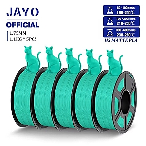 JAYO 5.5kg 3D Printer Filament 5Roll 1.1KG 1.75mm PLA/PLACS/Silk/Wood for FDM 3D Printer from $40.8 + Free Shipping