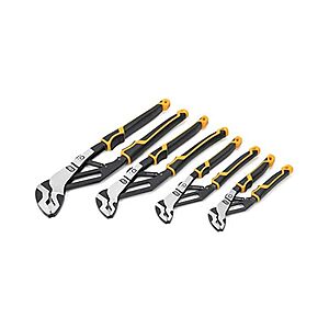 GEARWRENCH 82594C 4 Pc. Pitbull Auto-Bite Tongue & Groove Dual Material Pliers with K9 Jaws, $53.99, FS Prime, Woot!