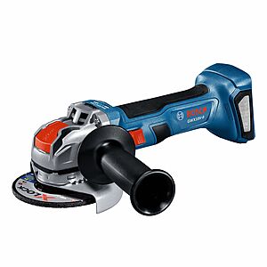 Bosch X-LOCK 4.5-in 18-volt 8-Amp Sliding Switch Brushless Cordless Angle grinder, $99, Lowe's
