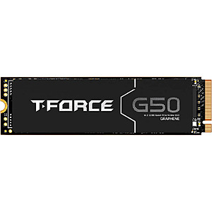 Team Group T-FORCE G50 M.2 2280 4TB PCIe 4.0 x4 with NVMe 1.4 TLC Internal Solid State Drive (SSD) TM8FFE004T0C129 $419.99