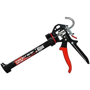 [AC] $20.08 | Red Devil 3989 9" Extreme Duty Caulk Gun - Hand Caulking Gun - Thrust Ratio 26:1,Black at Amazon