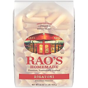 [SnS, AC] $2.09* | 16-Oz Rao's Homemade Pasta (Various) at Amazon