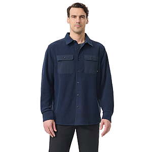 Bass & Co Men's Campfire Shacket (S-3XL, Various Colors) $8.70 + Free S&H w/ Walmart+ or on $35+