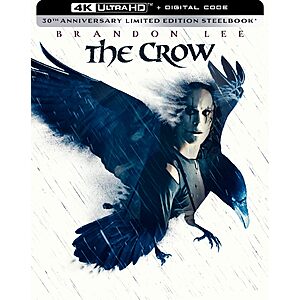 The Crow Steelbook [4K UHD] + Digital Code $23.49 Amazon.com