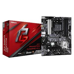 ASRock B550 Phantom Gaming 4 AC Supports 3rd Gen AMD AM4 Motherboard $69.99 + Free S&H at Amazon