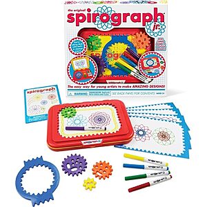 Spirograph Jr. Jumbo Sized Gears Spiral Drawing Art Design Kit $13.05 + Free Shipping w/ Prime or on $35+