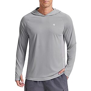 PINSPARK Men's UPF 50+ Long-Sleeve Hoodie (Various Colors) $10 + Free Shipping w/ Prime or on $35+