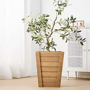 $24.88 FS WALMART+ Better Homes & Gardens 16 in Tall Wood Planter