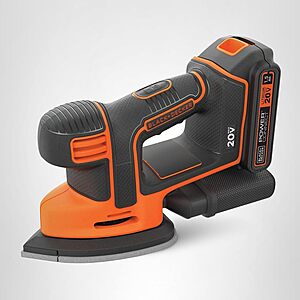 BLACK+DECKER 20V MAX 12,000 OPM Sheet Sander w/ Detail Finger Attachment (BDCMS20C) $35.00 + Free Shipping w/ Prime or on $35+