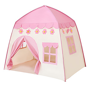 Kid's Indoor/Outdoor Playhouse Castle Tent - Pink or Blue - Free Shipping on Orders Over $35 - $22.99