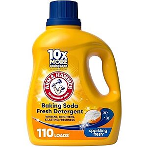 [SnS, AC] $7.17* | 110-Ounce ARM & HAMMER Baking Soda Fresh Liquid Laundry Detergent (Sparkling Fresh, 110 Loads) at Amazon