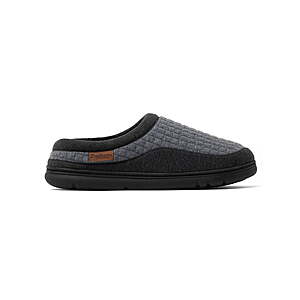 Dearfoams Cozy Comfort Men's Lounge Clog Slipper (Dark Gray) - $9.99
