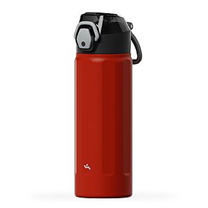 18-Oz Konokyo FLOWPLAY Locking Push-Button Water Bottle w/ Silicone Spout (Red) $12 + Free Shipping w/ Prime or on $35+