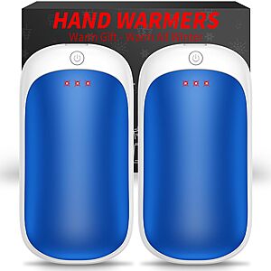 2-Pack Lerat Rechargeable Hand Warmers w/ 3 Heat Settings (3 colors) from $6.99 + Free Shipping w/ Prime or on $35+