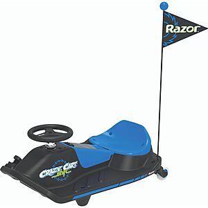 Razor 12V Crazy Cart Shift Electric Drifting Go Kart - Blue/Black, $196.99, FS, ebay $106.99