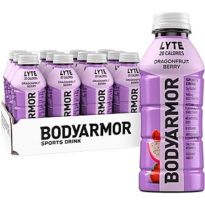 [SnS, AC] $8.45 | 12-Count 16-Oz Bodyarmor Lyte Sports Drink (Dragonfruit Berry) at Amazon