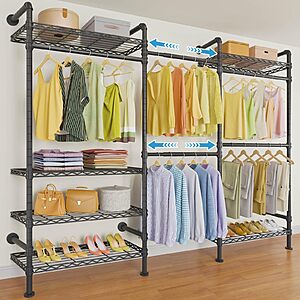 Timate F3 Expandable Wall Mounted Heavy Duty Clothes Rack $79.79 + Free Shipping