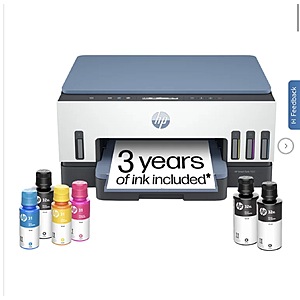 HP Smart Tank 7002 Wireless All-in-One Cartridge Free Color Ink Printer $198.99 Free Shipping Costco.com