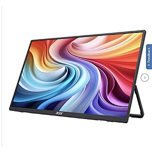 Acer 15.6" Portable Monitor $69.99 + $3 shipping Costco.com