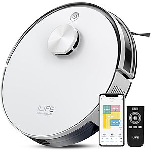 [Prime] ILIFE A30s 10000Pa Robot Vacuum w/ LiDAR Navigation & 150-Minute Runtime $129.99 + Free Shipping