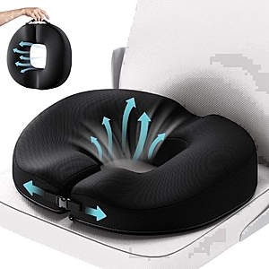 Donut Pillow Seat Cushion for Tailbone Pain Relief and Hemorrhoid, Memory Foam Chair Cushion for Postpartum Pregnancy, Sciatica, Coccyx Pain Relief for Home, Office.