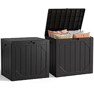 2 Pack MAKE CHANGES 30 Gallon Outdoor Storage Box $29.99 + Free S&H w/ Prime or $35+